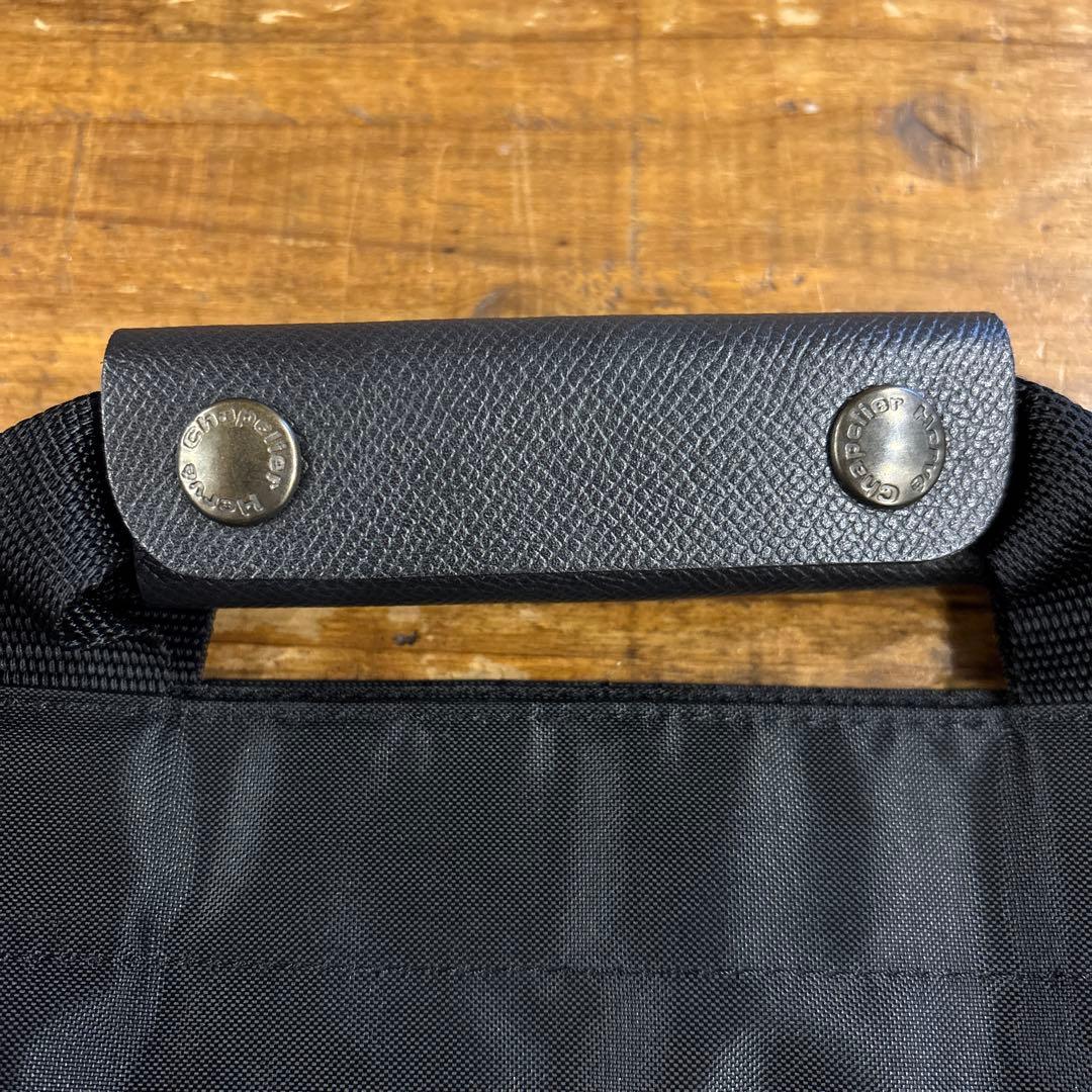 エルベシャプリエ トートバッグ 舟形　ブラック