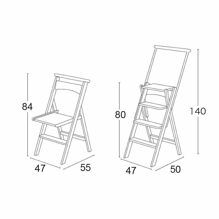 【美品】アリット Eletta ラダーチェア 脚立 踏み台 2WAY 175