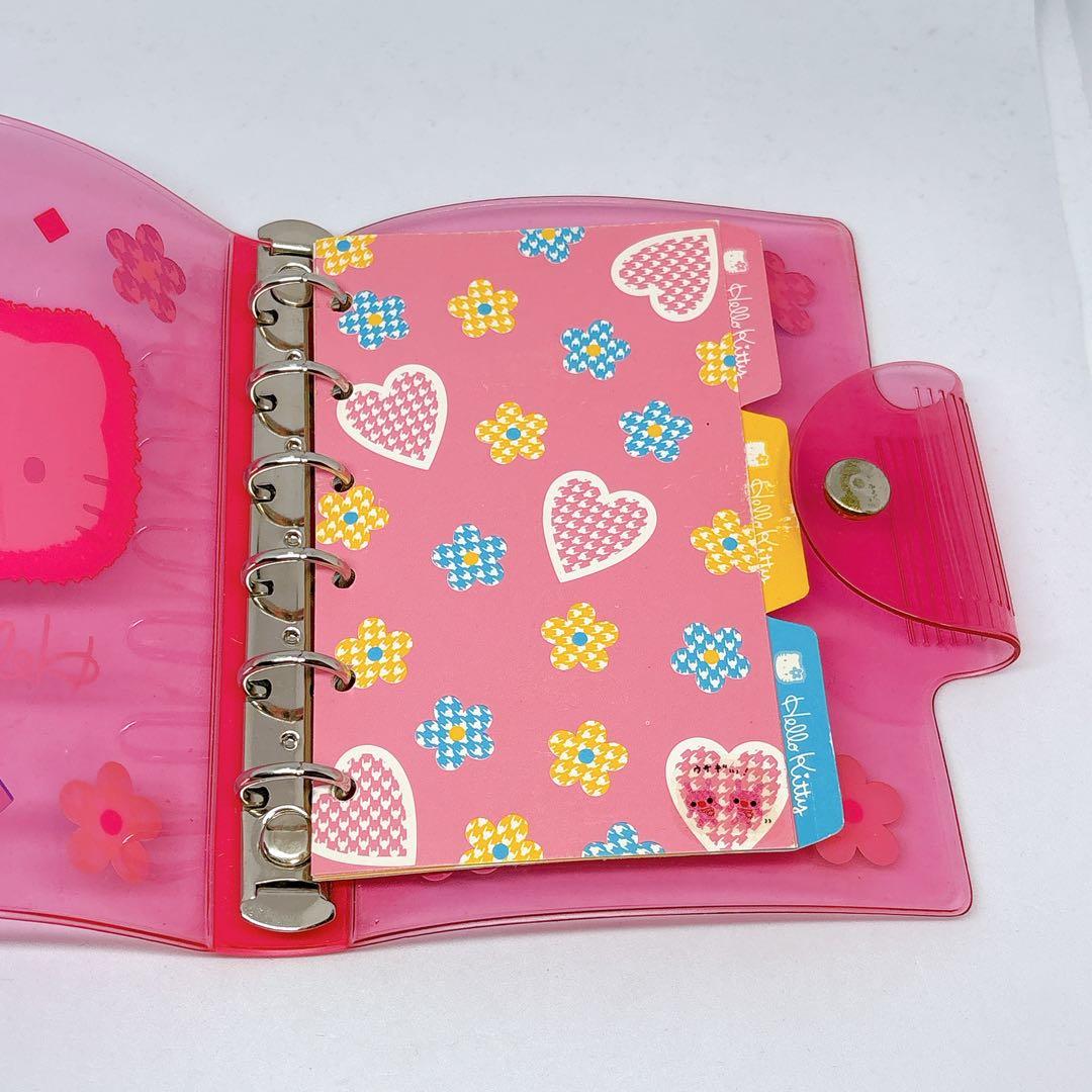 ハローキティ カオハナ 平成レトロ システム手帳 シール 6穴 リングファイル