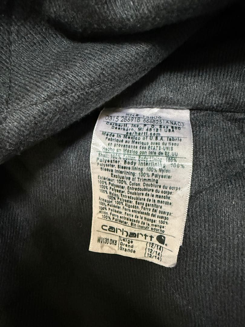 Carhartt アクティブジャケットWJ130DKB サイズL