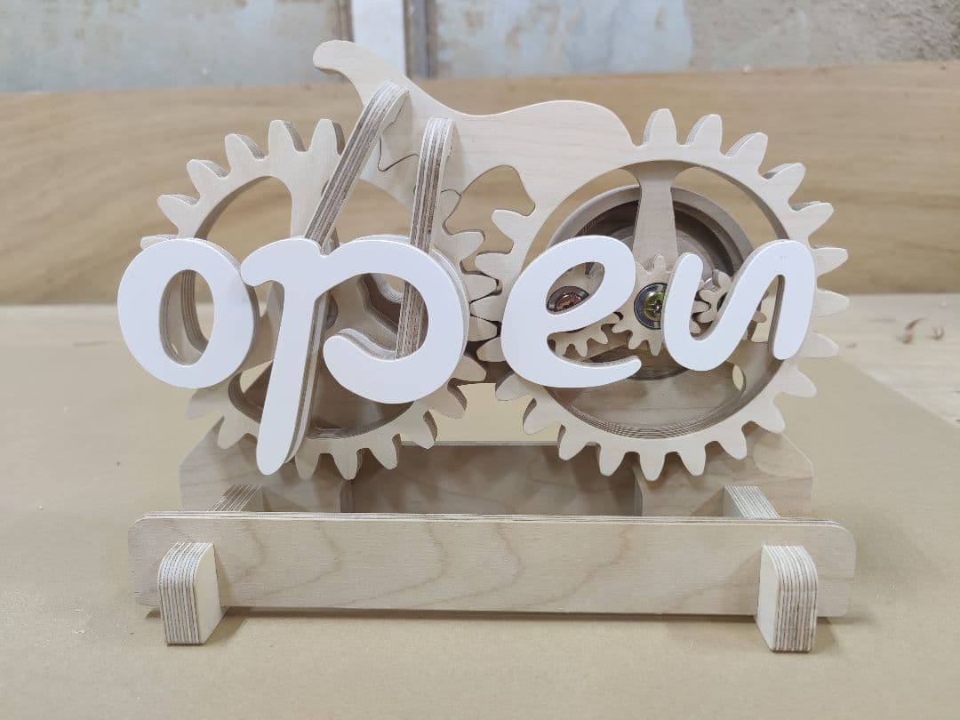 open＆closed表札オブジェ