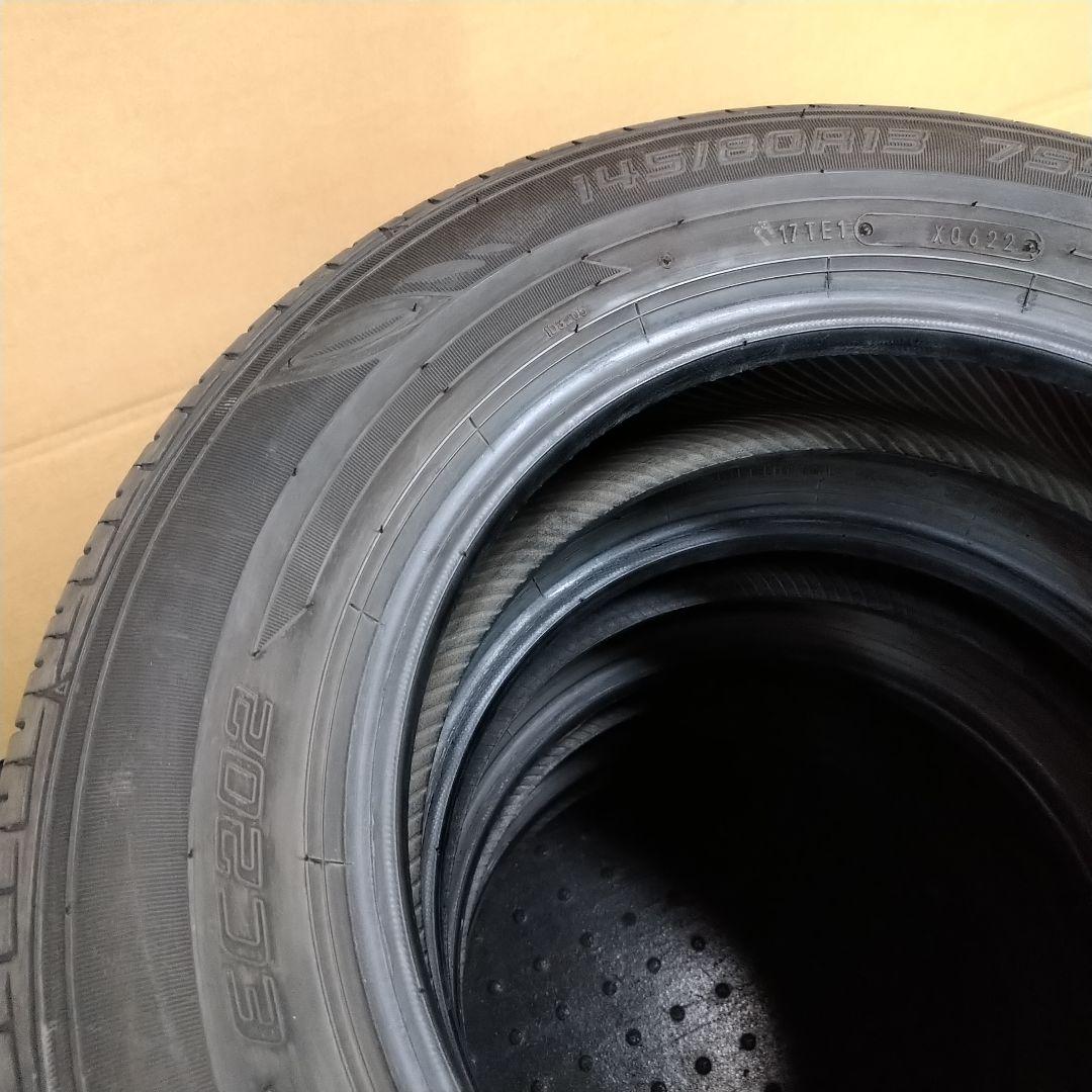★バリ山 145/80R13 ダンロップ デジタイプ EC202 22年製 4本