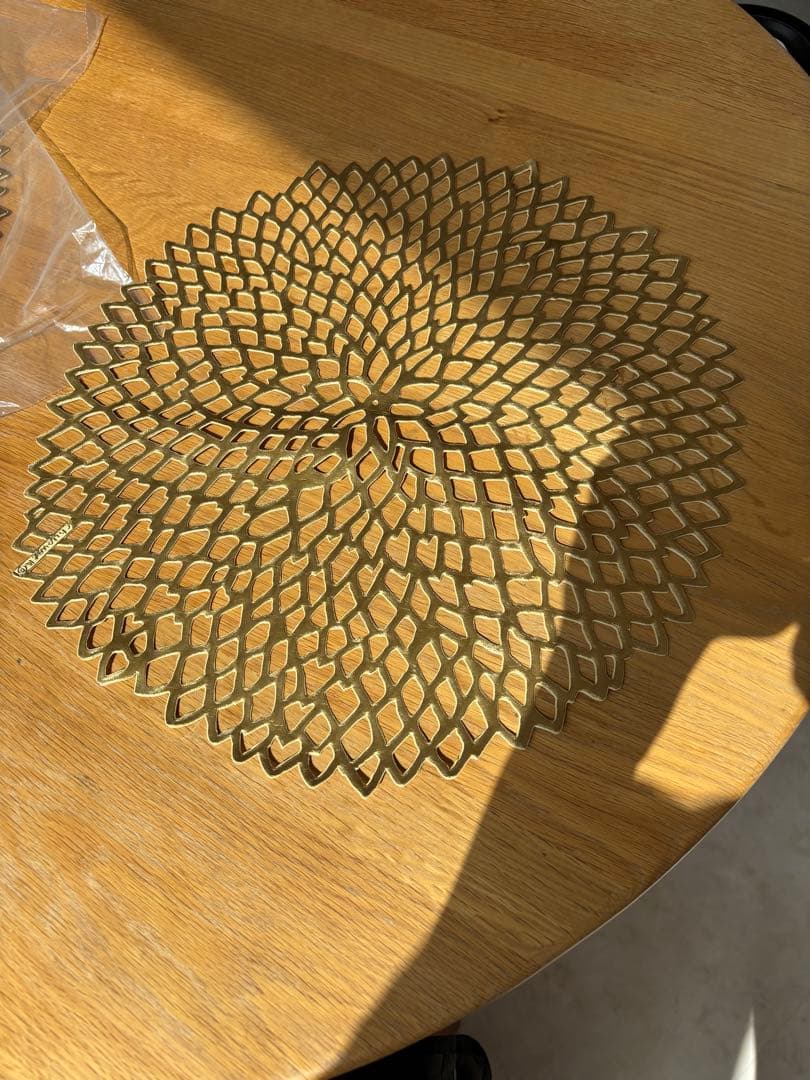 Chilewich Dahlia Brass ランチョンマット 6枚セット