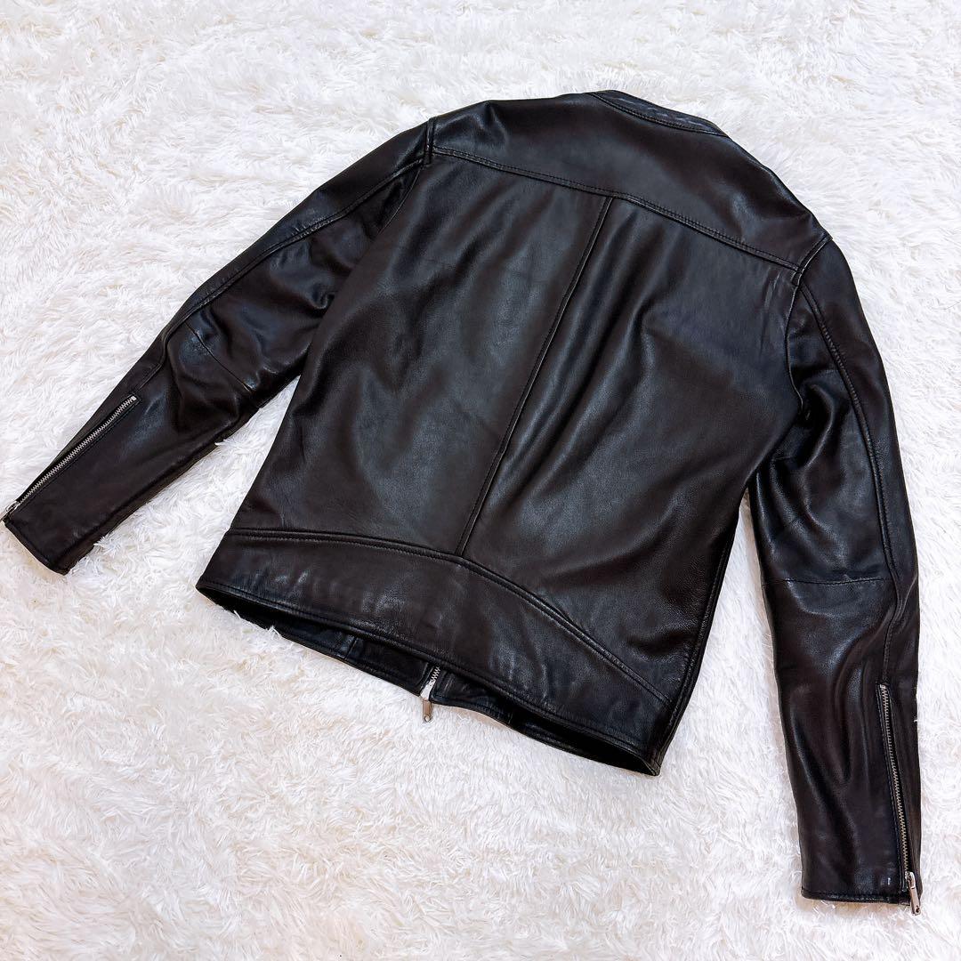 【美品】UNITED TOKYO ラムレザー ジャケット ブラック M