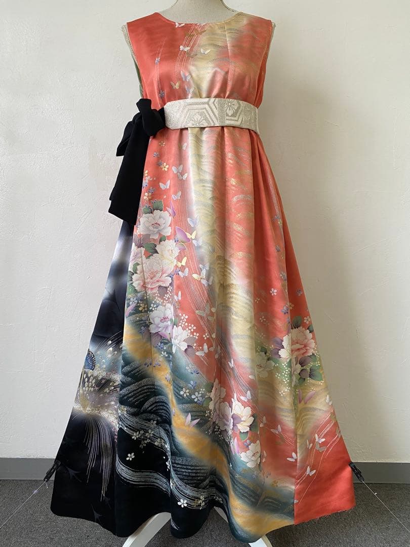 3238 着物　リメイク　ドレス　ワンピース