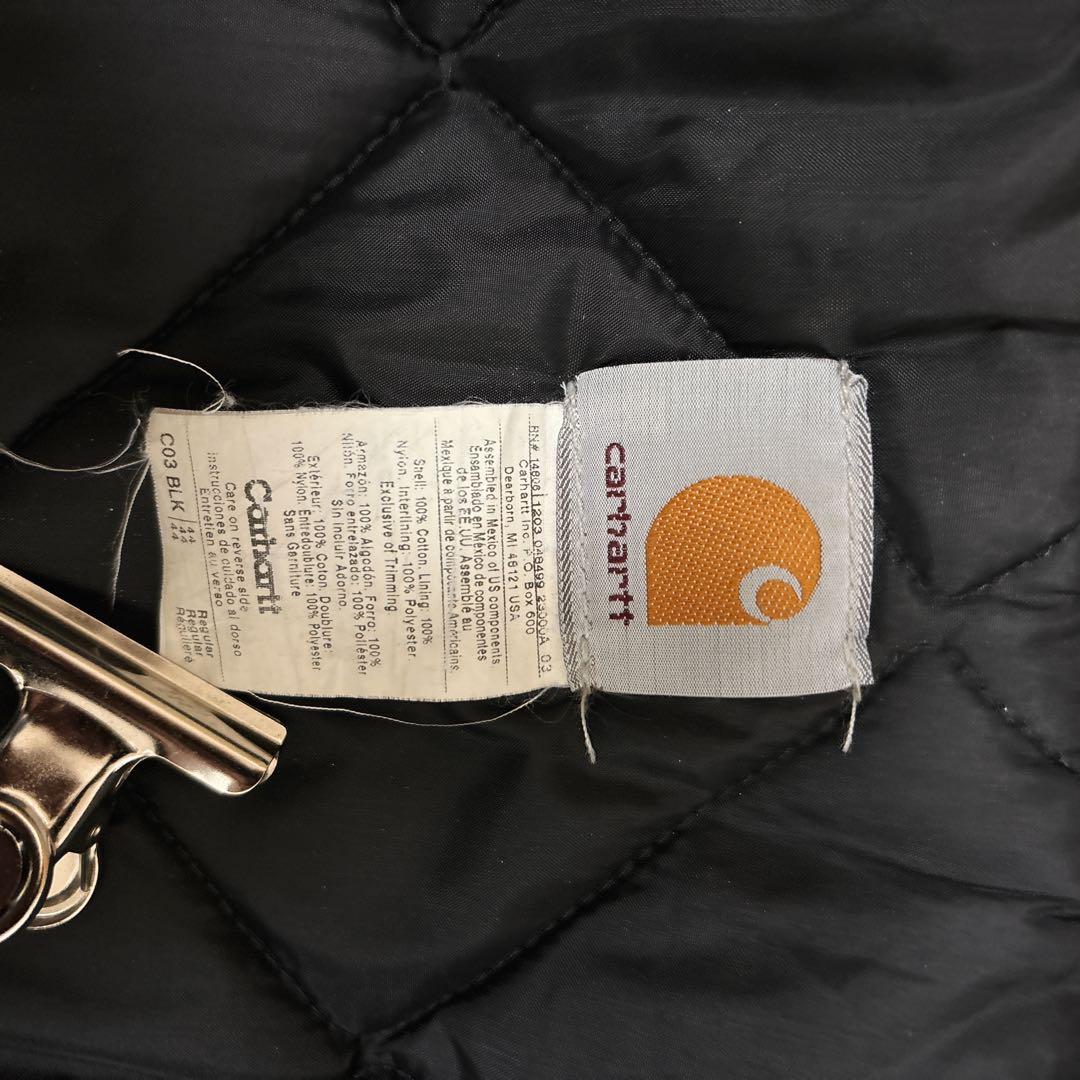 54]カーハート パッチロゴ ダック地 トラディッショナルコートジャケット古着