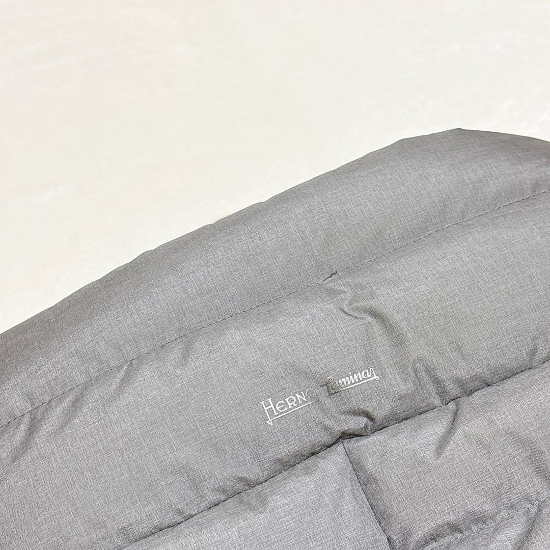 ほぼ未使用✨　ヘルノ　ラミナー　ダウンジャケット　スタンドカラー　グレー　XXL