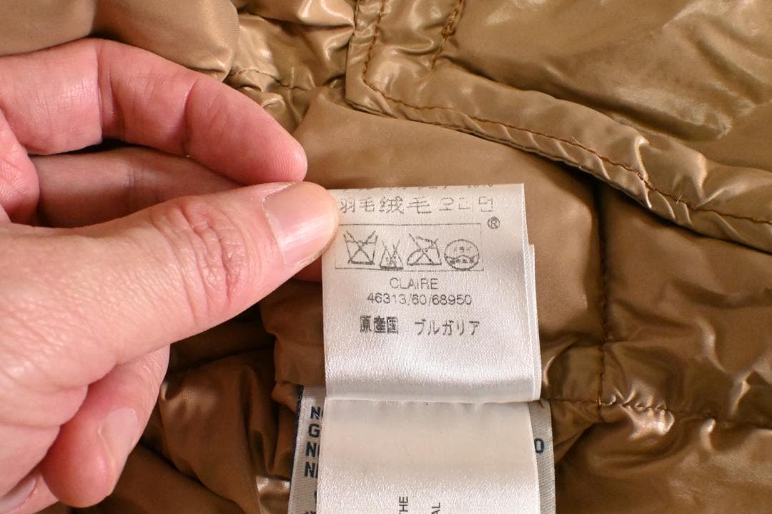 モンクレール ダウンジャケット サイズ1 レディース ベージュ