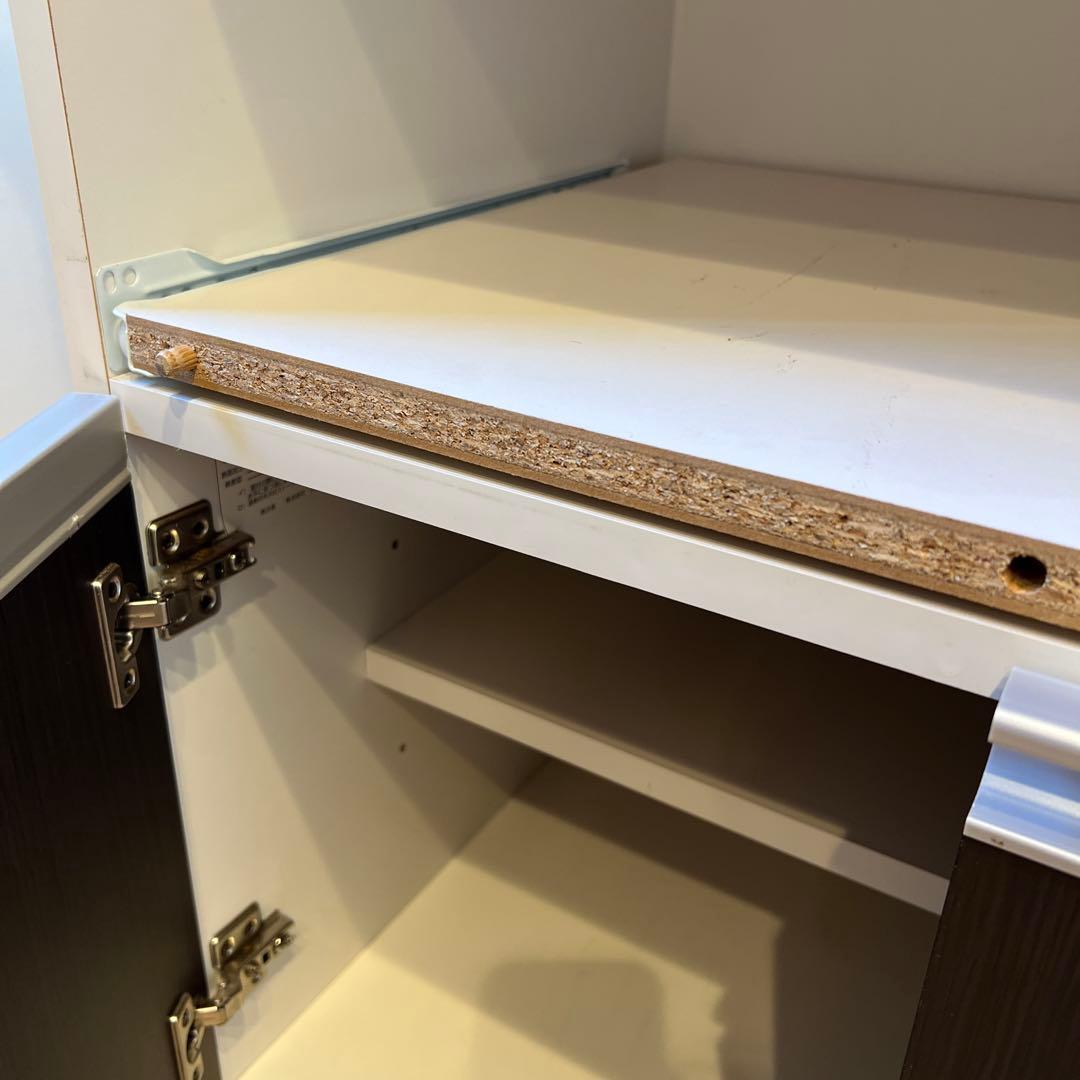 レンジ台 約60幅 スリム レンジラック ロータイプ スライド 棚