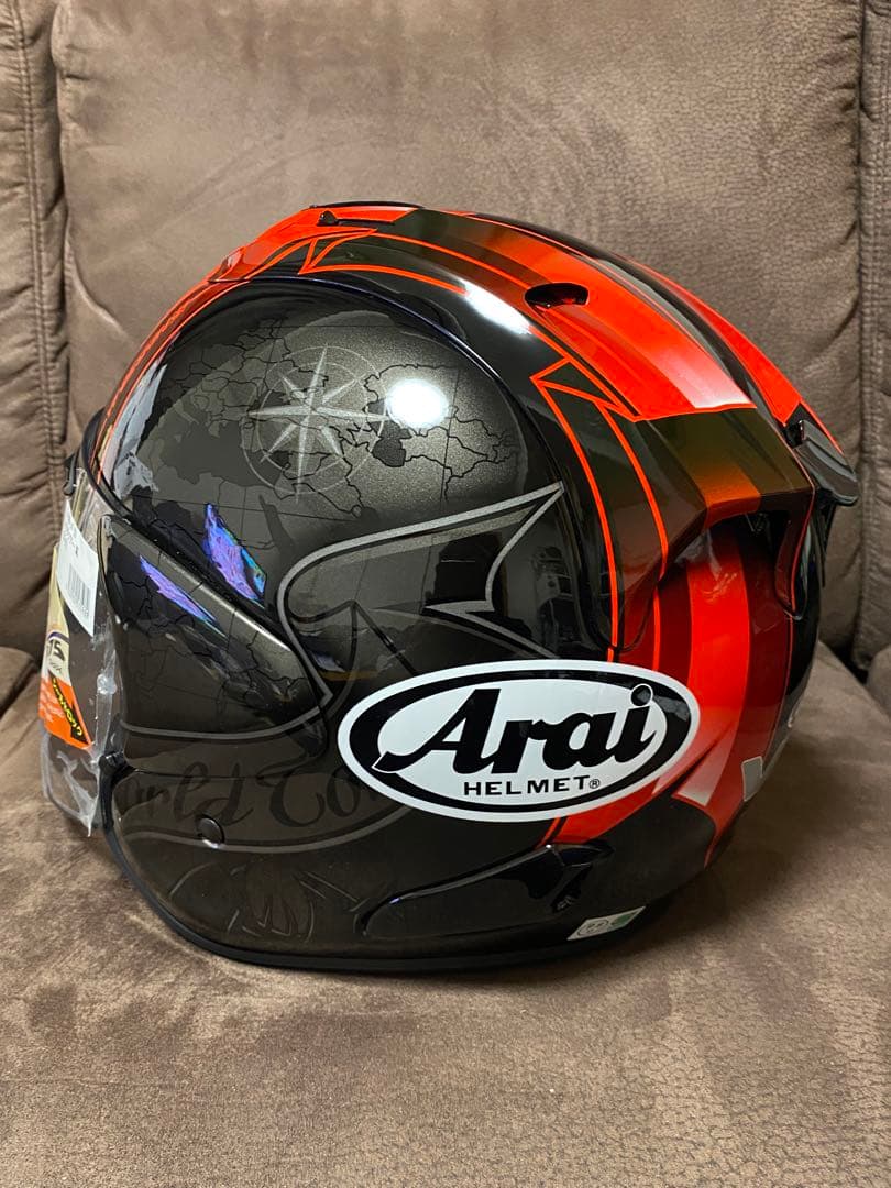 Arai VZ-Ram ヘルメット ブラック/レッド　ハラダツアー(黒/赤)
