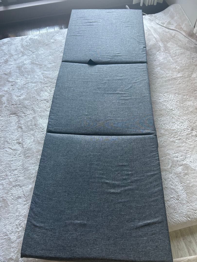 グレー 折りたたみベッド キャスター付き