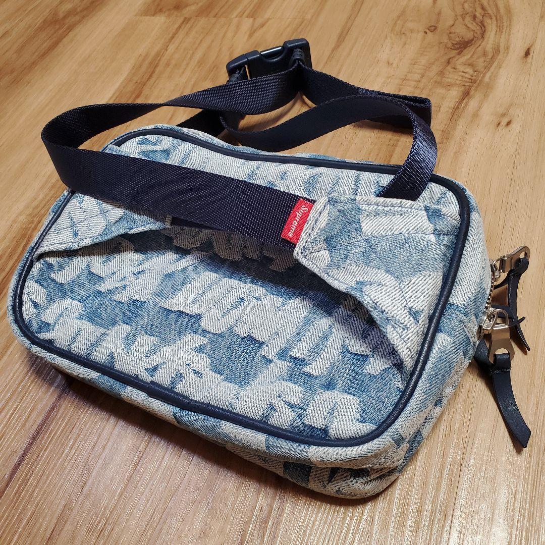 国内正規Supreme デニムウエストバック、ステッカー一枚目付き