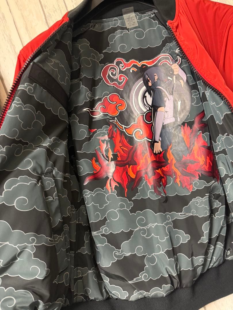 COACH×NARUTOコラボレッド MAー1ジャケット