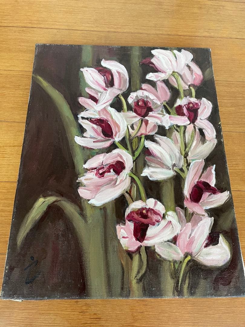 油絵　 真作　直筆サイン入り　1号8 万2千円の画家　F6号