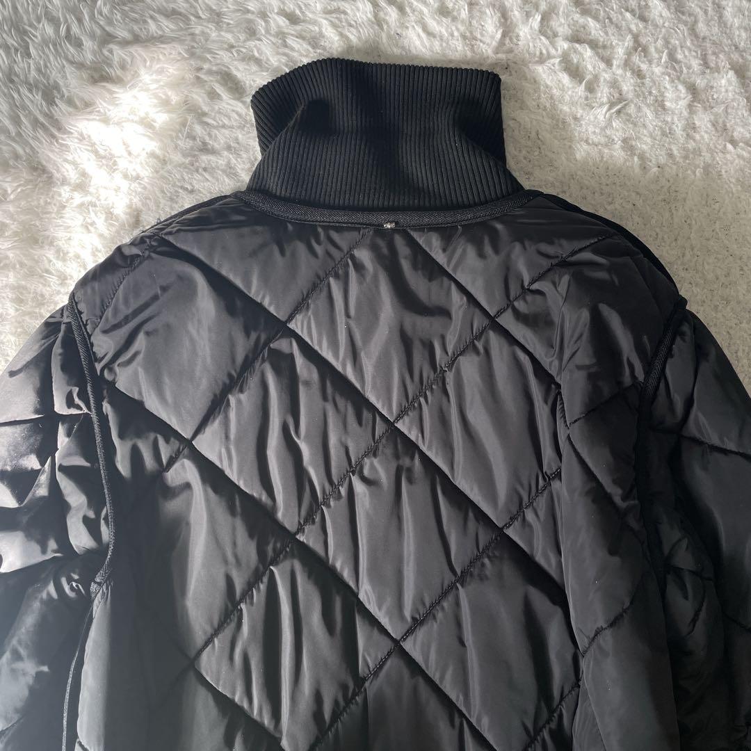 MaxMara SPORTMAX キルティング中綿コート ブラック ベルト42