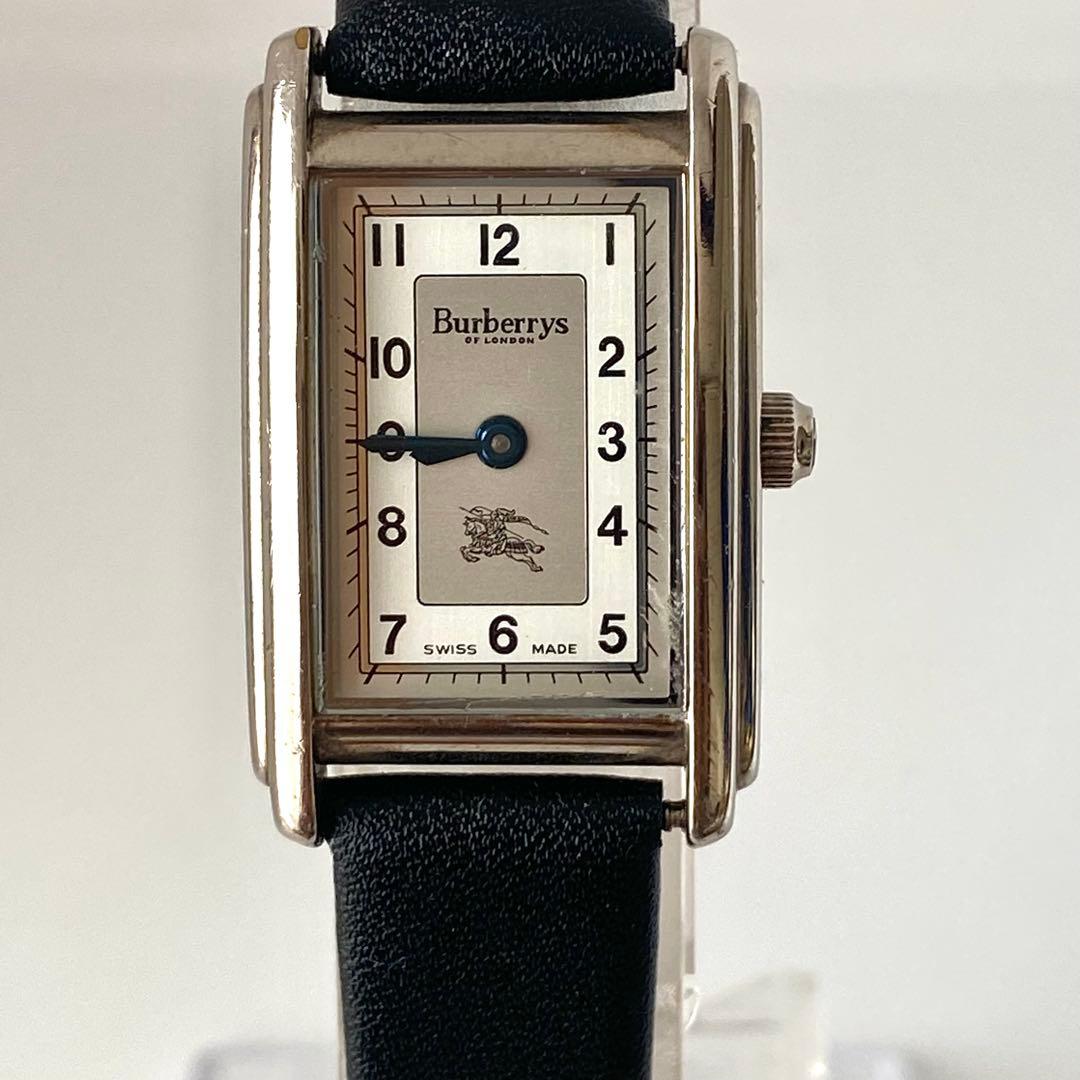 新品ベルト　バーバリー　レディース　腕時計　ポーズロゴ　シルバー