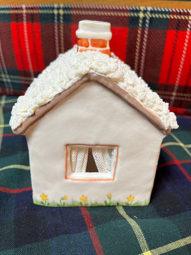アイリッシュドレスデン製 陶器製クリスマスキャンドルハウス