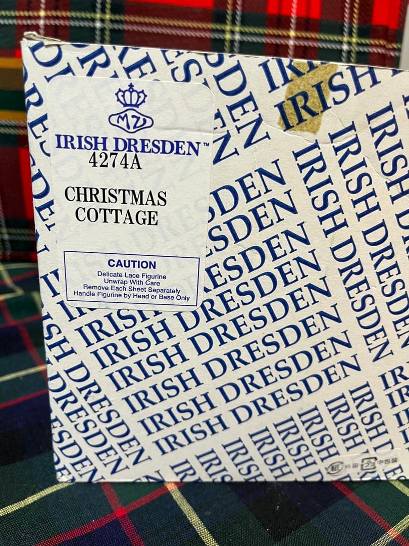 アイリッシュドレスデン製 陶器製クリスマスキャンドルハウス