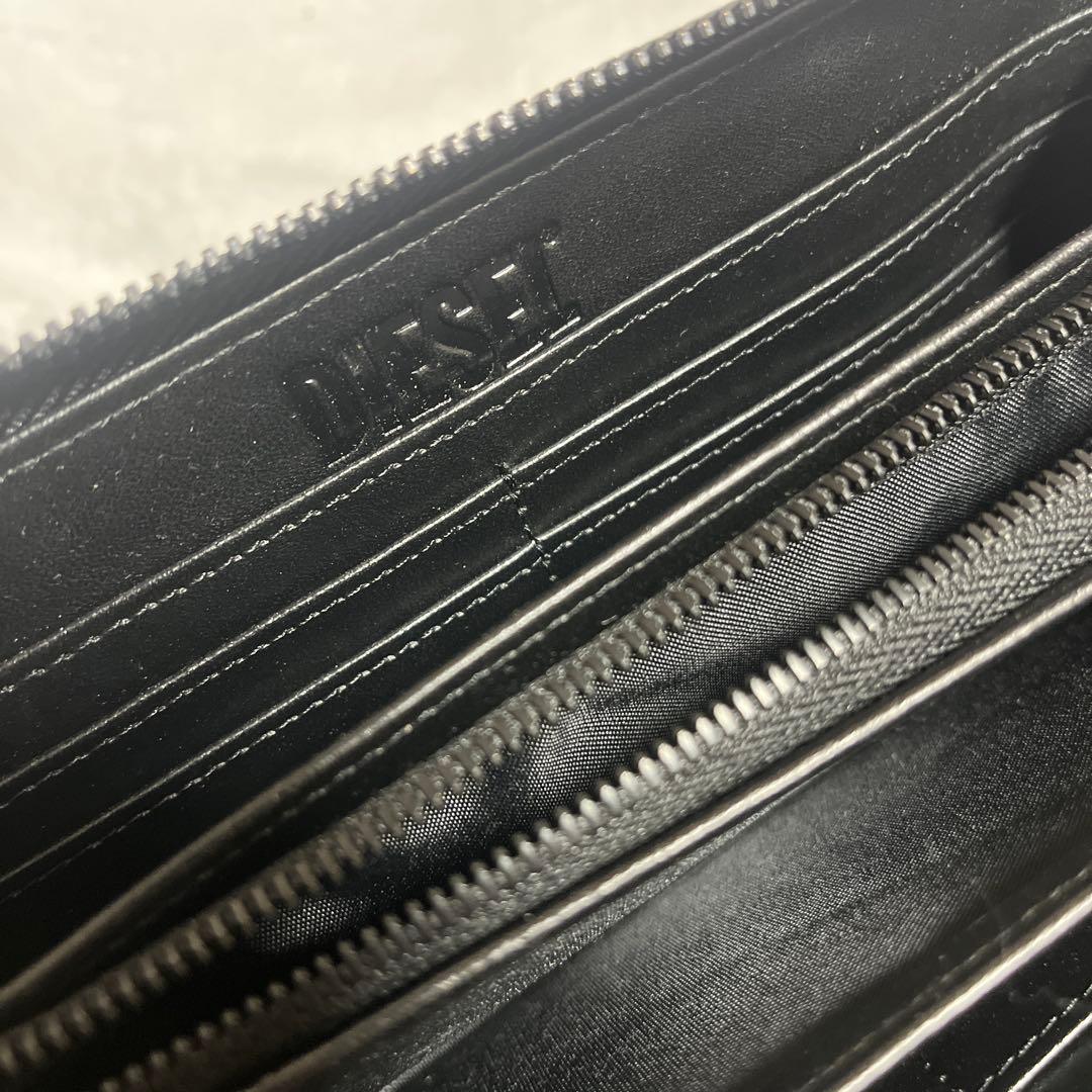 ディーゼル DIESEL 長財布 ラウンドファスナー ブラック