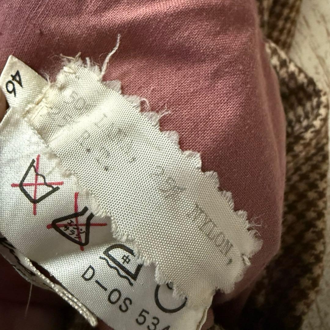 90'sイタリア製【シーラップ】ガンクラブチェック　バルカラーコートリバーシブル