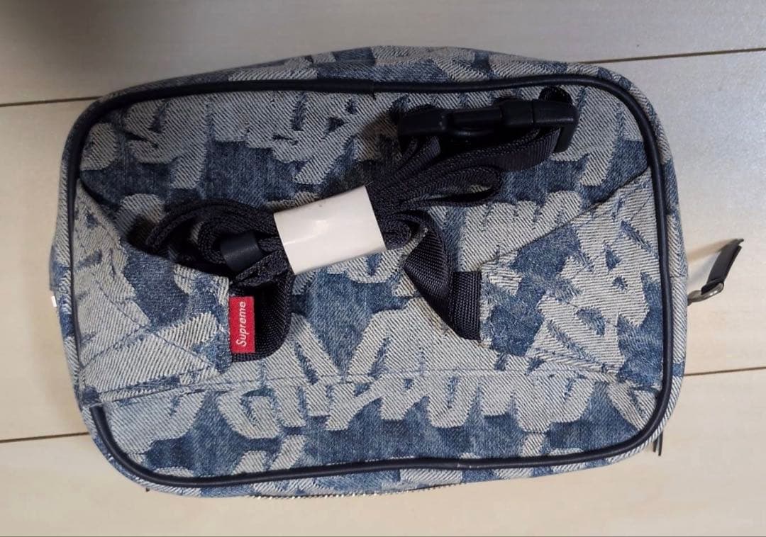 バッグ Supreme Fat Tip Jacquard Denim Waist Bag