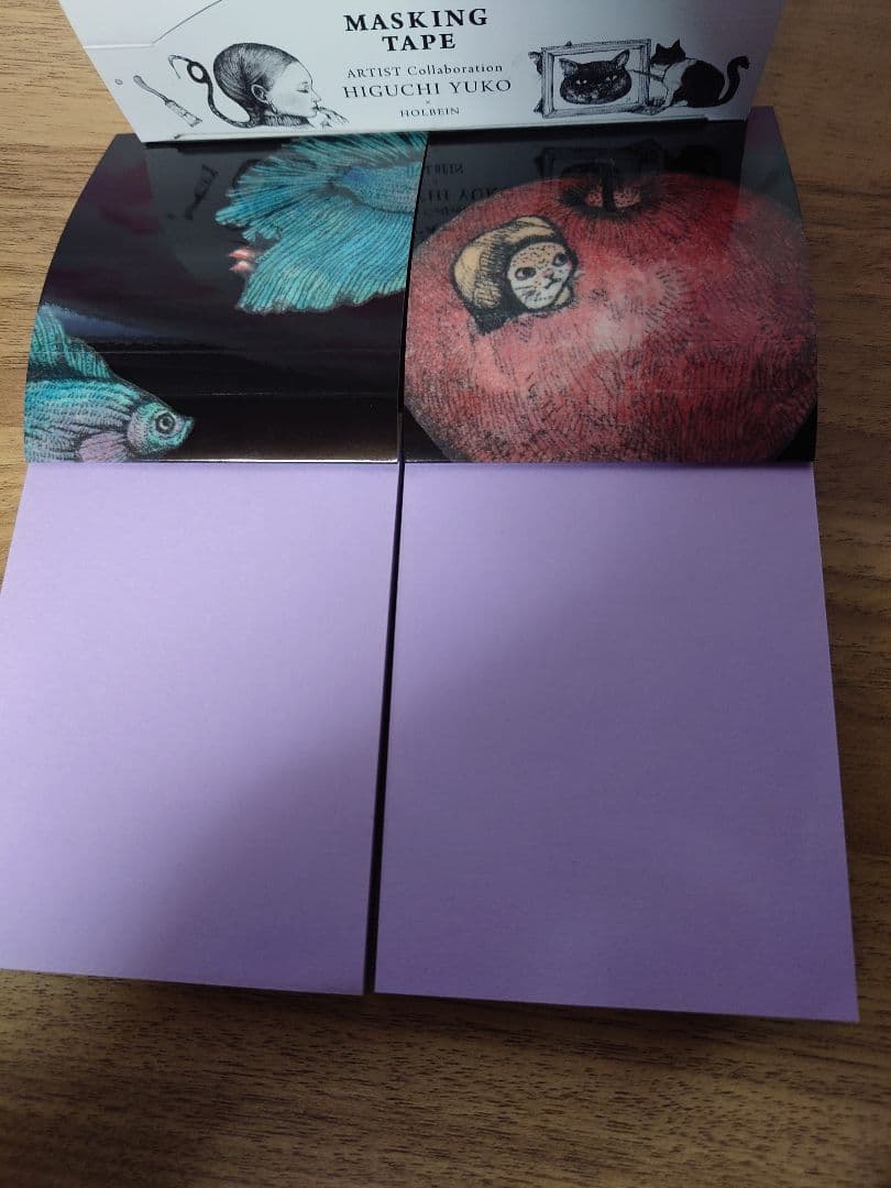 ヒグチユウコ　　猫　角缶　ラデュレ　　マスキングテープ　ネコ/キノコ　メモ