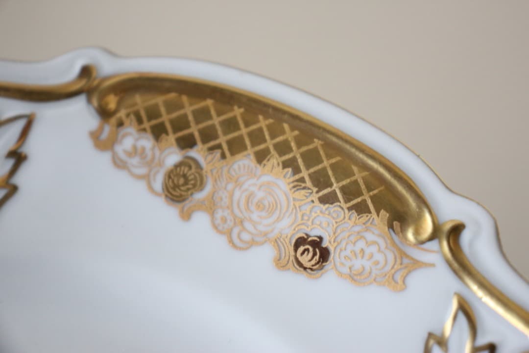 ドイツ　ライフェンバッハ　金彩　１９cm　デザートプレート　６枚