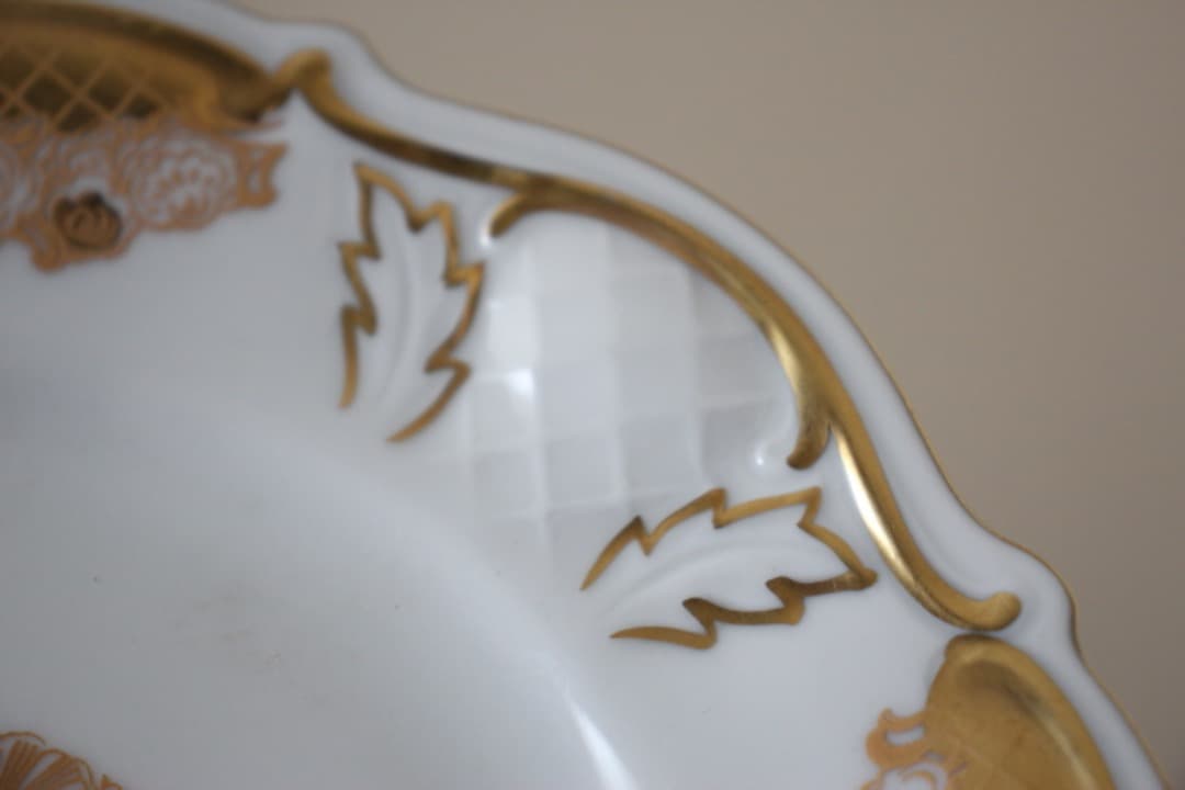 ドイツ　ライフェンバッハ　金彩　１９cm　デザートプレート　６枚