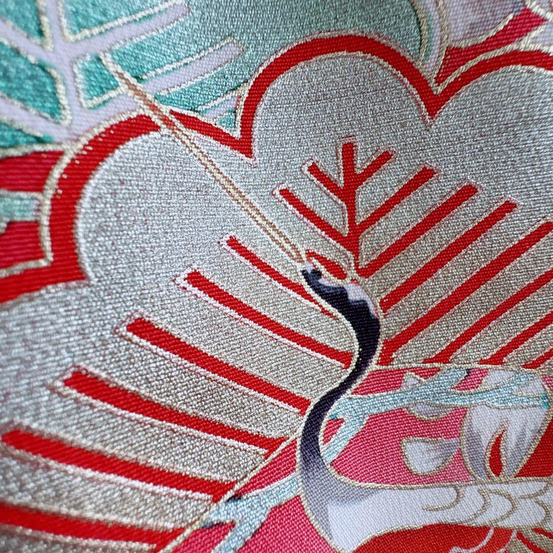 七五三　7歳女の子　フルセット　きもの　帯黒地　小物セット　簡単半襟　7280