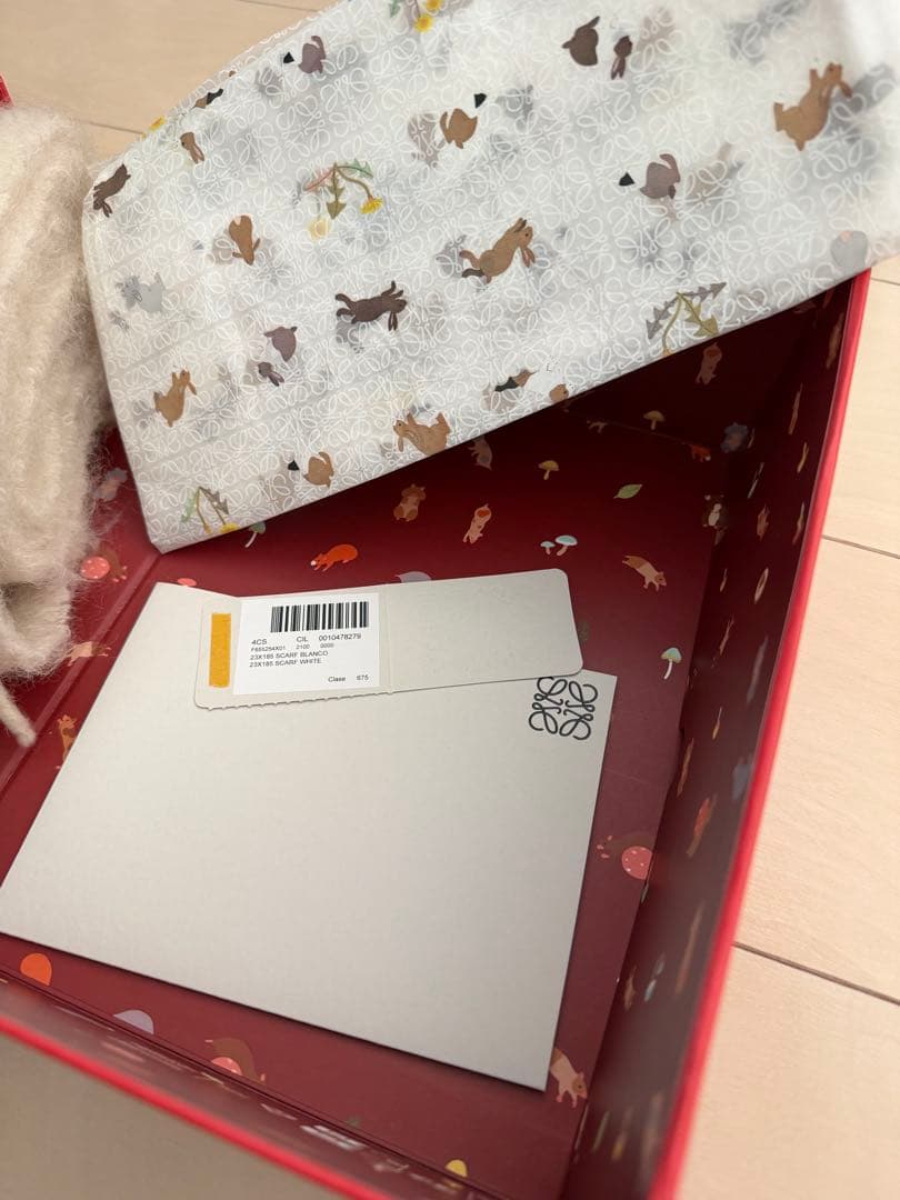 LOEWE マフラー　モヘヤ　ウール