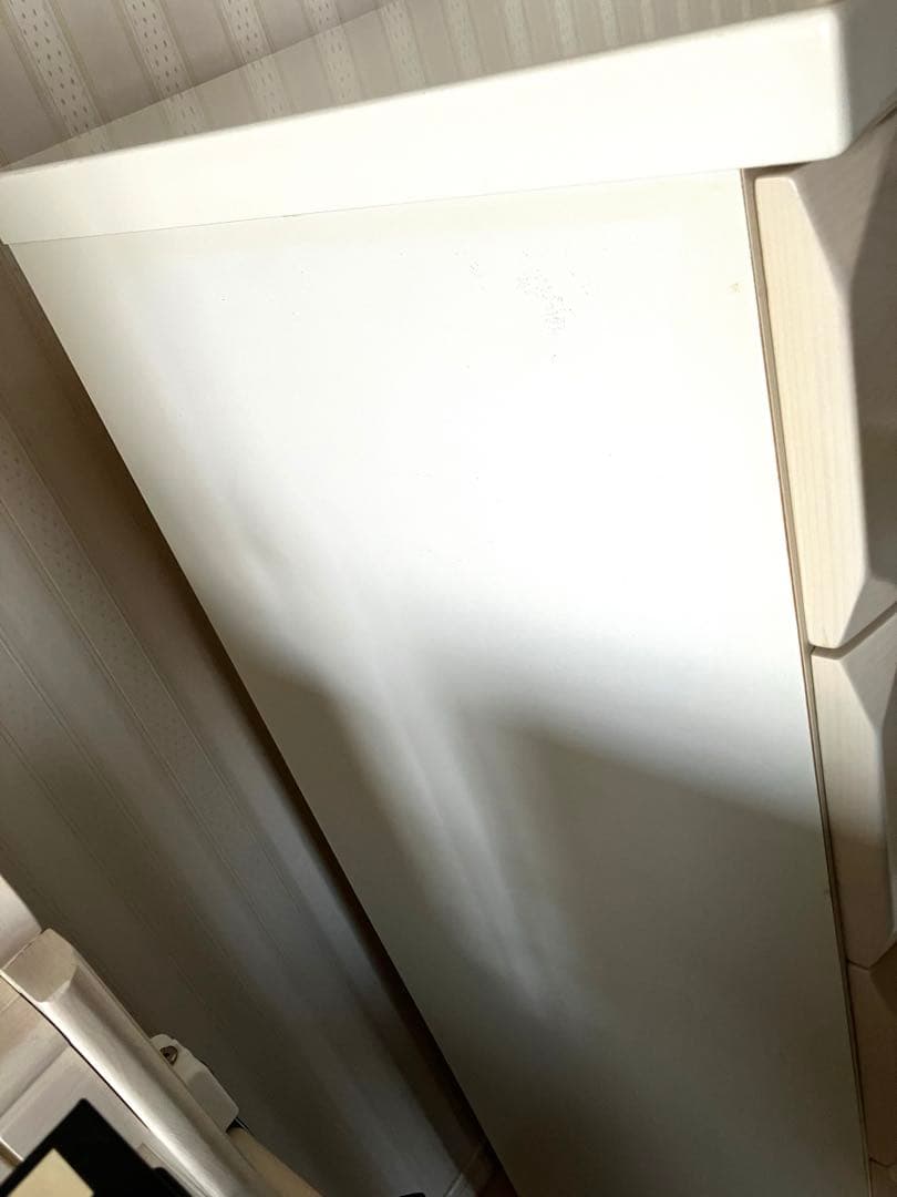 【送料込み】ニトリ　ハイチェスト 引き出し6段　ホワイト　レール付き