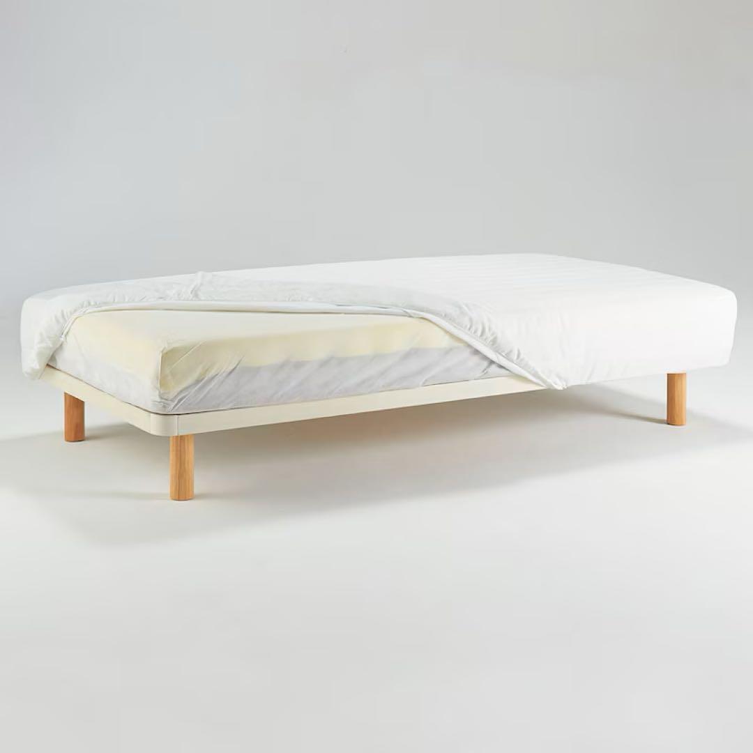 無印良品 脚付マットレス・ポケットコイル・セミダブルベッド