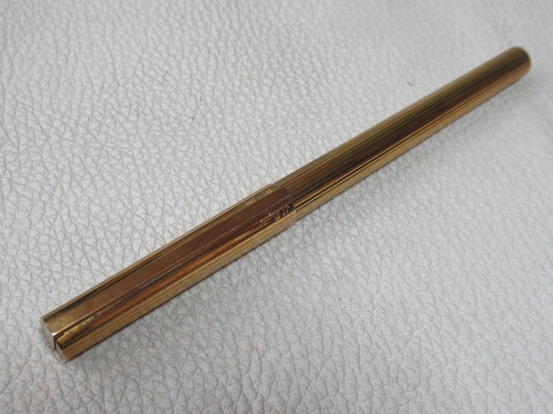 未使用近 絶版 1970年代◆デュポン ゴールドプレート ペン先18ct 750