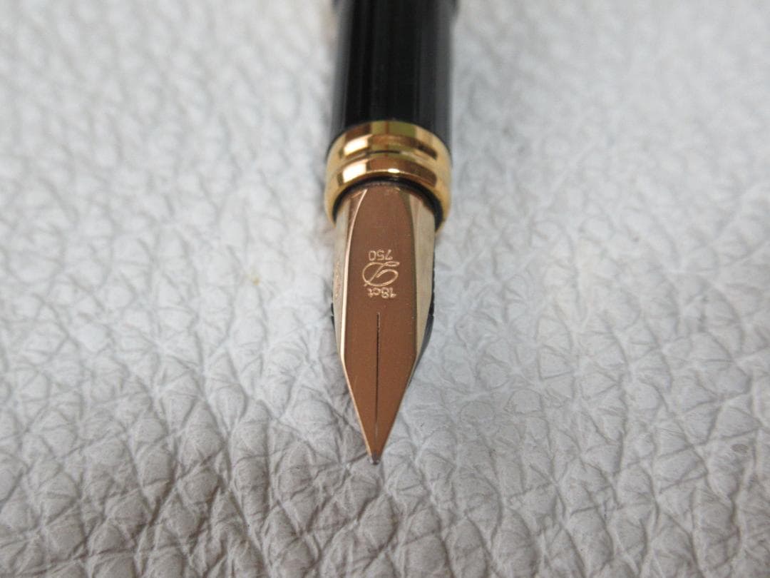 未使用近 絶版 1970年代◆デュポン ゴールドプレート ペン先18ct 750