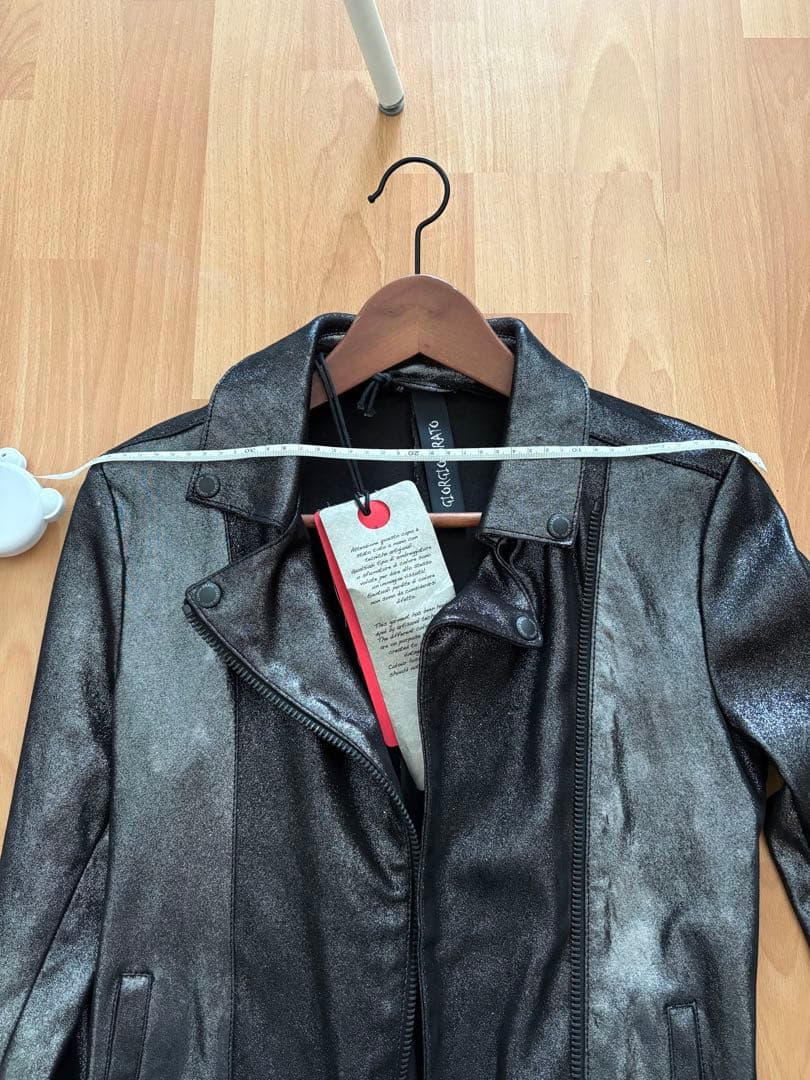 Giorgio Brato 黒 レザーライダースジャケット　42