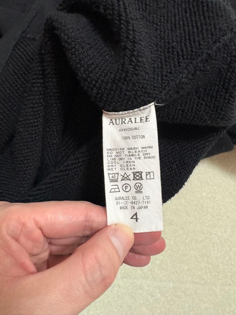トップス AURALEE HEAVY BD SWEAT CARDIGAN 4