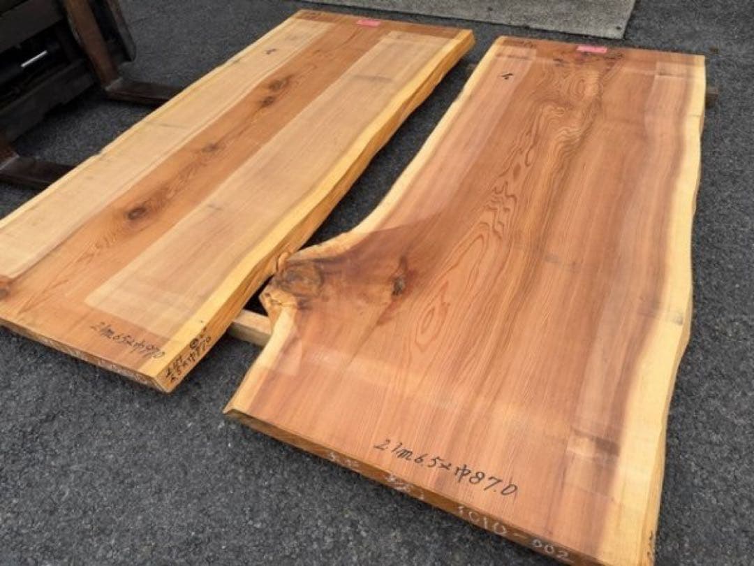 野サン）400年生 天杉 銘木 杉スギ 椙 すばらしい杢 カウンター テーブル