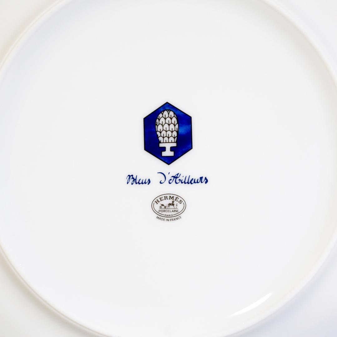 【レア極美品 ２枚】エルメス ブルーダイユール プレート 送料込み ②