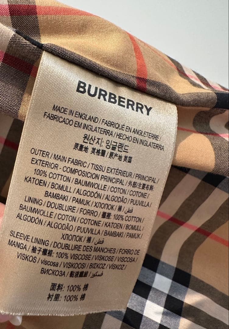 Burberry ブラック トレンチコート UK8