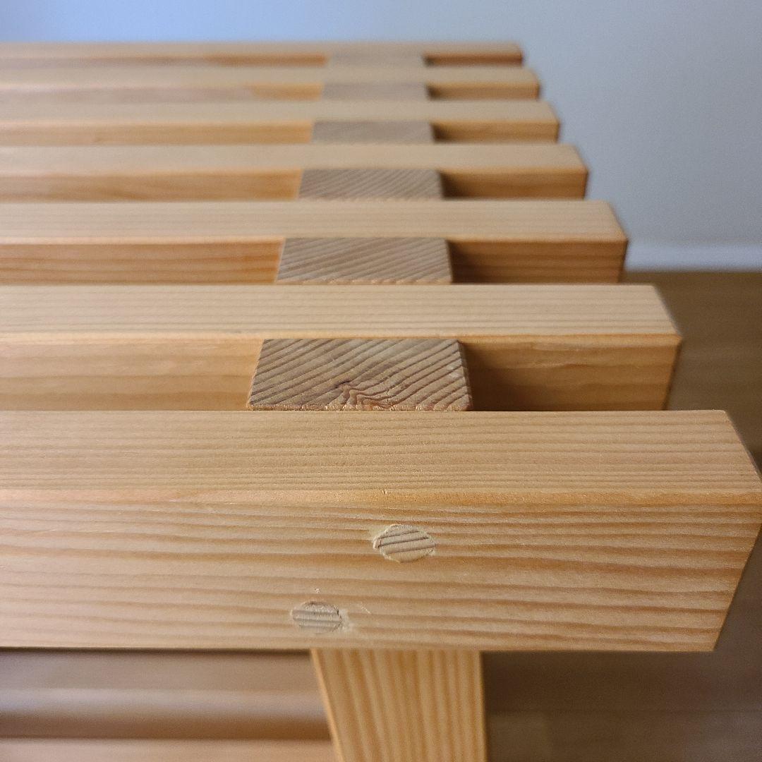 木製スラットデザインテーブル　格子　日本製　職人　サイドテーブル　花台　スツール