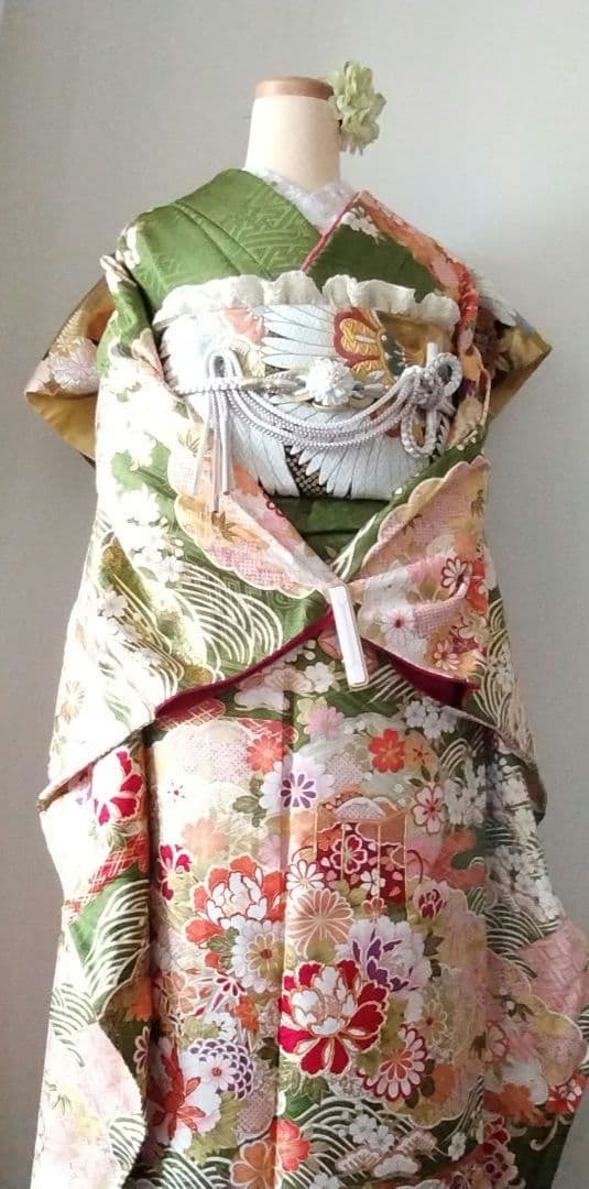 442.凛と可愛い！振袖7点セット　正絹　フルセット　成人式