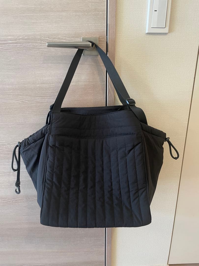 SOLPRESAキルティング ブラック マザーズバッグ