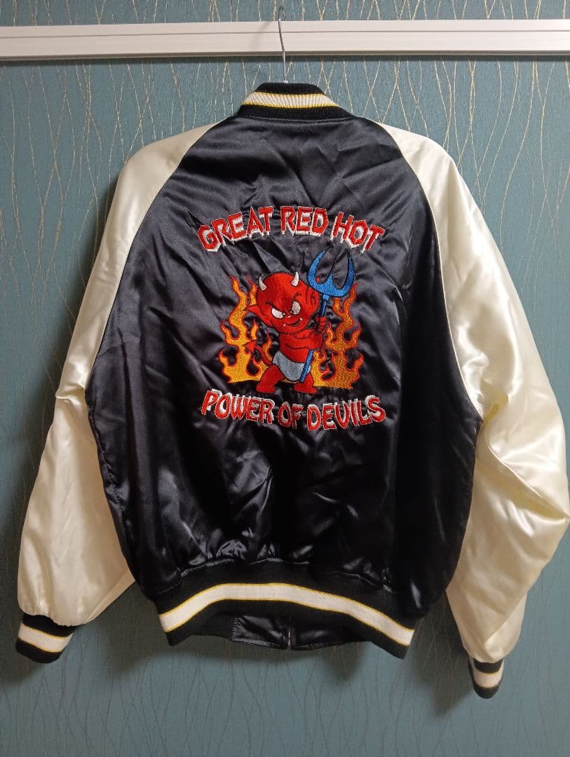 90s GREAT RED HOT スカジャン　ヴィンテージ DOG　TOWN