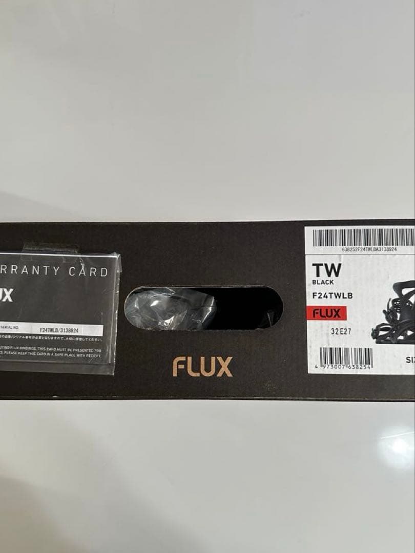 バインディング　24-25　FLUX　TWユニセックス　NEWモデル　flux