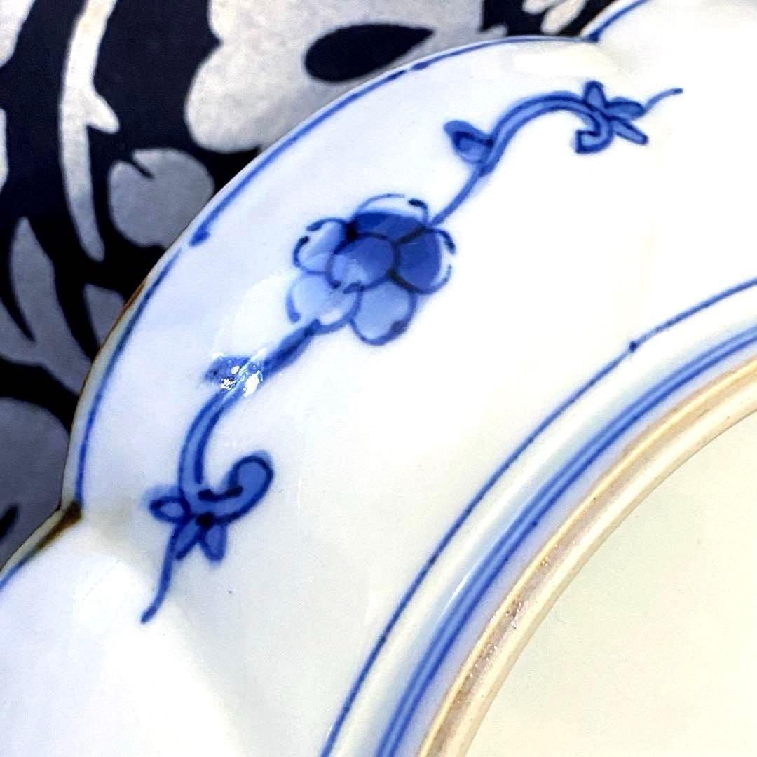 京焼　加藤雲泉　彩色輪花捻祥瑞柄　二枚組　京都　清水焼　作家物　お正月・お祝いに