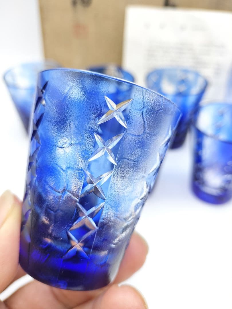 超希少品☆カガミクリスタル 各務満 デキャンタセット（切子、江戸切子、薩摩切子）