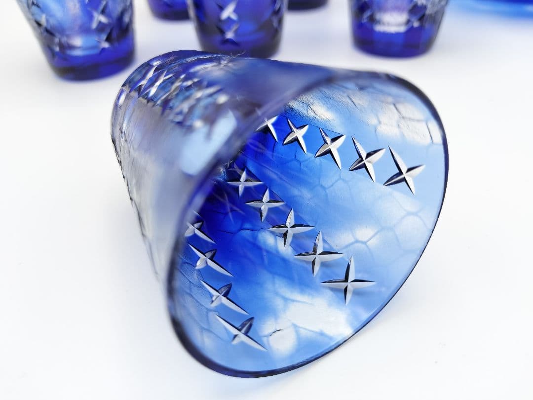 超希少品☆カガミクリスタル 各務満 デキャンタセット（切子、江戸切子、薩摩切子）