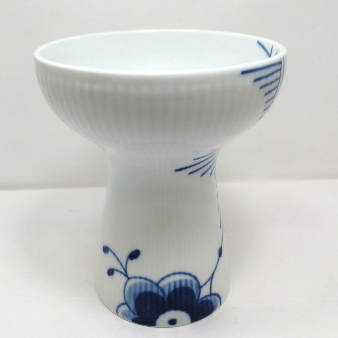 Y3332-3 ロイヤルコペンハーゲン ブルーフルーテッドメガ 花瓶 箱付