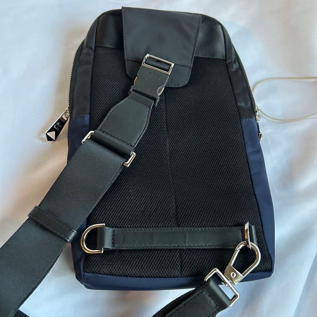【未使用】ポールスミス PaulSmith ボディバッグ ネイビー/ブラック