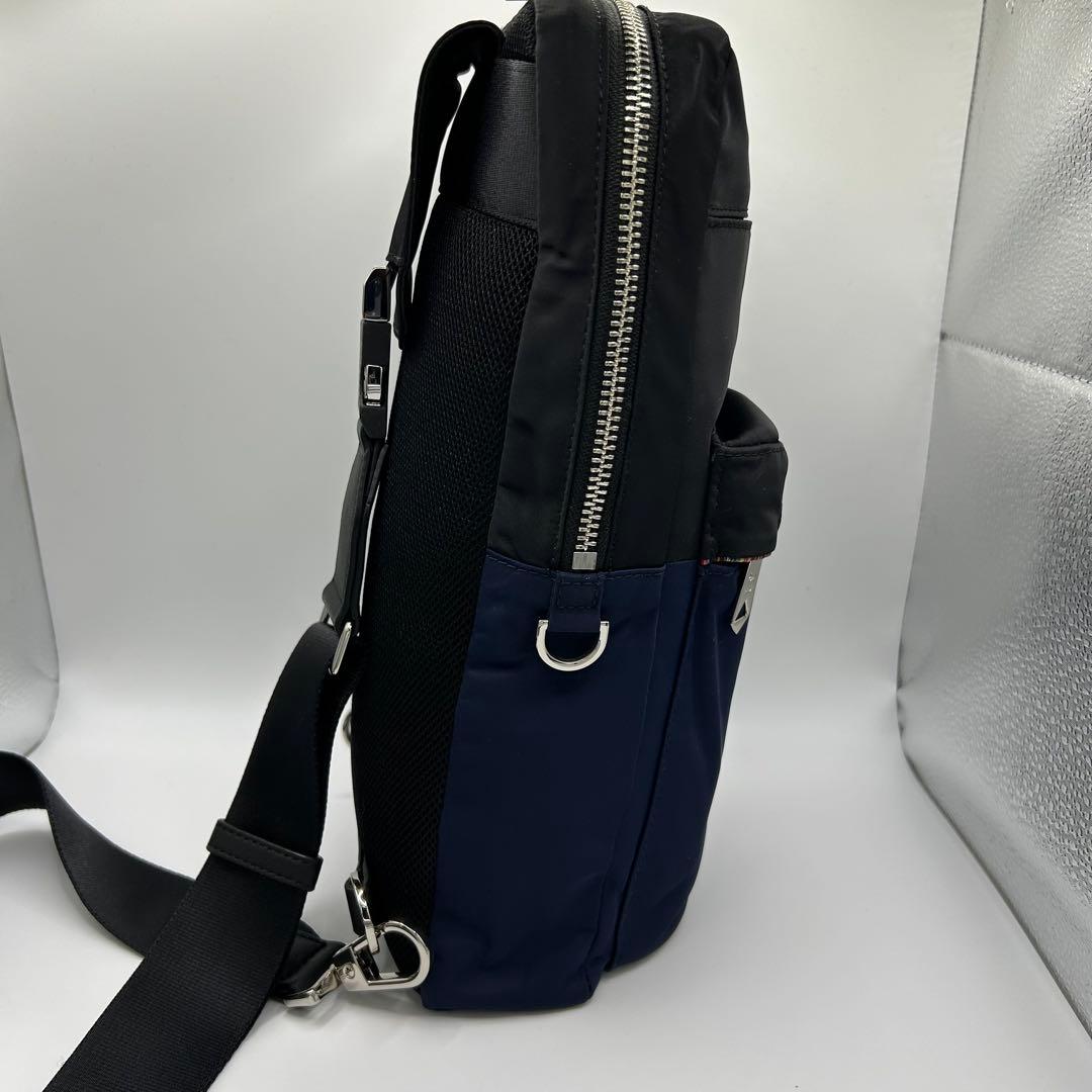 【未使用】ポールスミス PaulSmith ボディバッグ ネイビー/ブラック